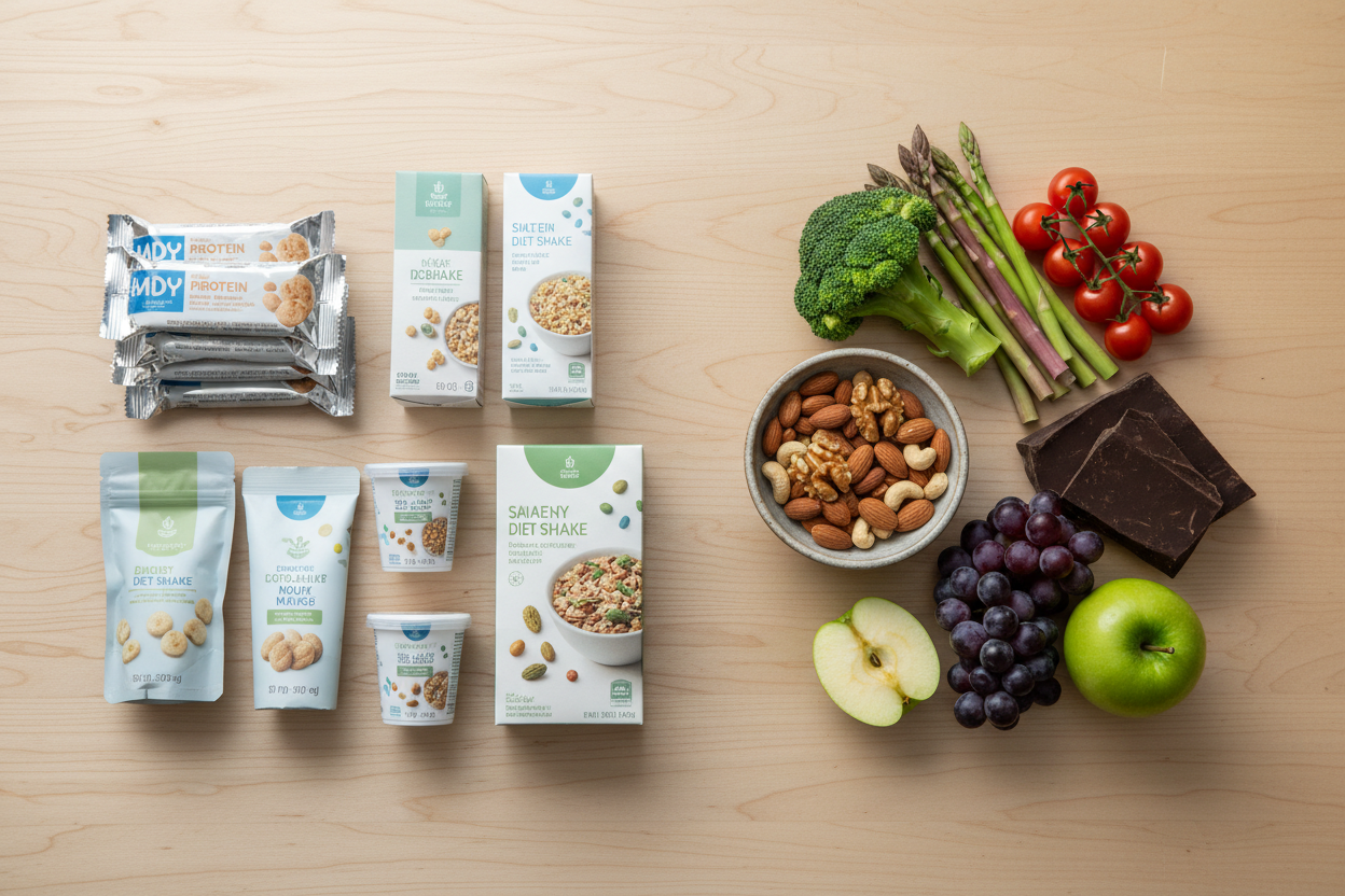 Gezonde snacks vergelijking: verpakte producten versus natuurlijke voeding voor darmen en buikgezondheid